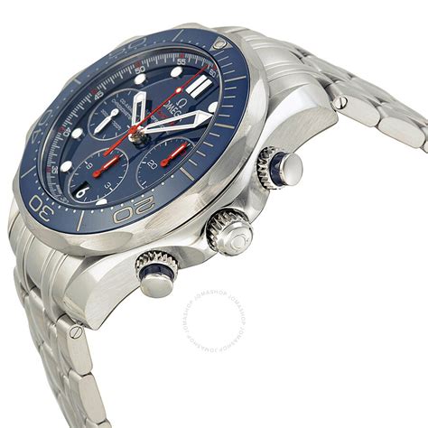 omega seamaster blue chronograph|omega chronograph Seamaster review.